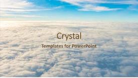  Presentation with sunrise - Amazing slides having sunrise above clouds from airplane backdrop and a lemonade colored foreground