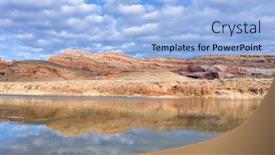  Presentation with moab - Cool new PPT layouts with sunrise-aerial-view-of-colorado backdrop and a light blue colored foreground