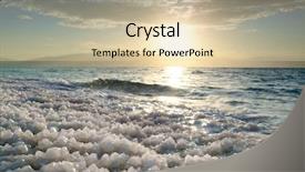  Presentation with israel - Audience pleasing presentation theme consisting of sunrise at dead sea israel backdrop and a lemonade colored foreground