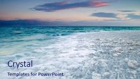  Presentation with israel - Colorful PPT theme enhanced with sunrise at dead sea israel backdrop and a light blue colored foreground