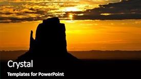  Presentation with arizona - Beautiful presentation featuring sunrise at east mitten butte in monument valley on the border of arizona and utah backdrop and a black colored foreground