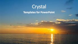  Presentation with atlantic - Slides enhanced with sunrise atlantic ocean coast fl background and a  colored foreground