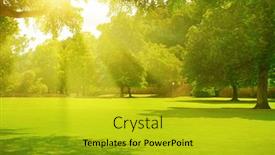  Presentation with sunrise - Beautiful slide set featuring sunrise-beam-in-the-beautiful backdrop and a gold colored foreground