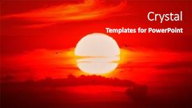  Presentation with danube delta - Slides having sunrise-danube-delta-dobrogea-romania background and a black colored foreground