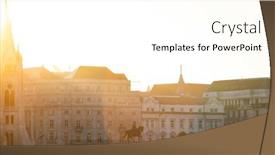  Presentation with hungary - PPT theme consisting of sunrise-in-budapest-the-capital background and a white colored foreground