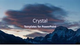  Presentation with sunrise - Cool new PPT layouts with sunrise-in-dolomites-southtyrol-italy backdrop and a ocean colored foreground