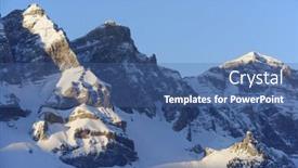  Presentation with sunrise on mountain - Slide deck featuring equation formula geometry calculation concept background and a white colored foreground