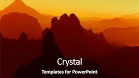  Presentation with sahara - Audience pleasing presentation theme consisting of sunrise in sahara desert hoggar backdrop and a black colored foreground