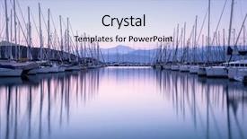  Presentation with active life - Audience pleasing presentation theme consisting of sunrise leisure time active life backdrop and a light blue colored foreground