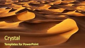  Presentation with sahara - Cool new theme with sunrise light in sahara desert africa backdrop and a tawny brown colored foreground