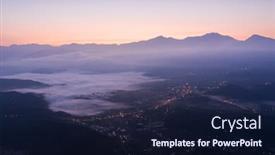  Presentation with morning sunrise - Amazing presentation having sunrise-morning-scenery-of-village backdrop and a wine colored foreground