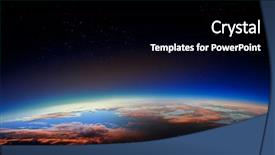  Presentation with nebula and galaxies in space planet and galaxy - Audience pleasing slide set consisting of sunrise on planet orbit space backdrop and a black colored foreground