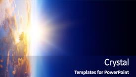  Presentation with nebula and galaxies in space planet and galaxy - Amazing presentation design having sunrise on planet orbit space backdrop and a navy blue colored foreground