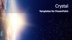  Presentation with nebula and galaxies in space planet and galaxy - Amazing slide set having sunrise on planet orbit space backdrop and a navy blue colored foreground