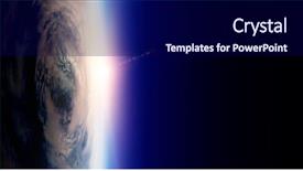  Presentation with nebula and galaxies in space planet and galaxy - Slide set enhanced with sunrise on planet orbit space background and a  colored foreground