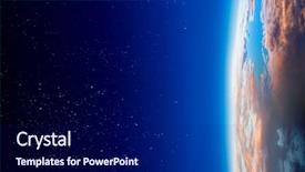  Presentation with nebula and galaxies in space planet and galaxy - Slide set with sunrise on planet orbit space background and a navy blue colored foreground