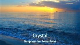  Presentation with miami - PPT layouts featuring sunrise over atlantic ocean miami background and a ocean colored foreground