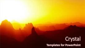  Presentation with sahara - PPT theme having sunrise over sahara desert hoggar background and a wine colored foreground