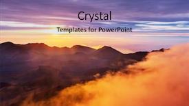  Presentation with maui - Colorful presentation enhanced with sunrise scene on haleakala volcano backdrop and a coral colored foreground