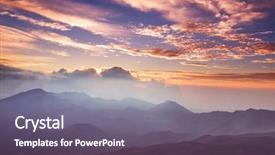  Presentation with maui - Cool new theme with sunrise scene on haleakala volcano backdrop and a gray colored foreground