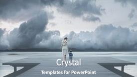  Presentation with child exploring - Cool new presentation with little child exploring the world with his mother backdrop and a gray colored foreground