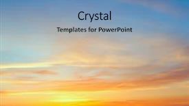  Presentation with gentle - Audience pleasing slide deck consisting of sunrise sundown sky with gentle backdrop and a teal colored foreground