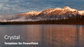  Presentation with national - Presentation theme consisting of sunrise-with-beautiful-scene background and a tawny brown colored foreground