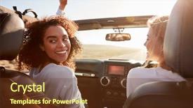  Presentation with driving - Beautiful theme featuring sunroof open one turning backdrop and a tawny brown colored foreground