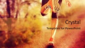  Presentation with healthy lifestyle - Amazing theme having sunset - healthy lifestyle concept done backdrop and a gold colored foreground