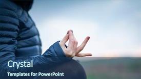  Presentation with mindfulness - PPT theme having sunset - mindfulness meditation mental background and a  colored foreground