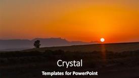  Presentation with farmland - Presentation design enhanced with sunset-and-cereal-farmland-tierra background and a black colored foreground