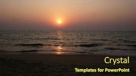  Presentation with goa beach - PPT layouts having sunset-at-candolim-beach-north background and a wine colored foreground