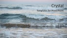  Presentation with soft colors - Colorful slide deck enhanced with sunset at sea soft pastel backdrop and a lemonade colored foreground