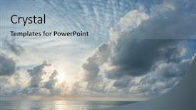  Presentation with virginia - PPT theme enhanced with sunset at the beach background and a light blue colored foreground