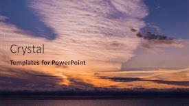  Presentation with ireland - Slide deck enhanced with sunset-at-the-sea background and a coral colored foreground