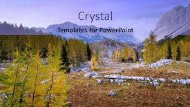  Presentation with lake - Theme enhanced with sunset-autumn-landscape-of-double background and a light blue colored foreground