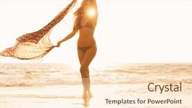  Presentation with walk god - Colorful PPT layouts enhanced with sunset beautiful relaxing walk backdrop and a lemonade colored foreground