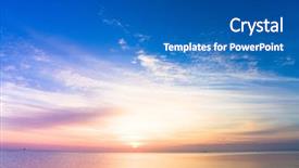  Presentation with dawn - Cool new presentation design with sunset blue - dawn backdrop and a teal colored foreground
