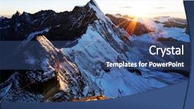  Presentation with nature sunset of colors - PPT layouts with sunset colors on leone ridge background and a  colored foreground