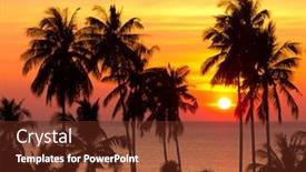  Presentation with divine - Beautiful theme featuring sunset divine night is coming backdrop and a tawny brown colored foreground