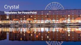  Presentation with world heritage - Audience pleasing PPT theme consisting of sunset-dusk-at-unesco-world backdrop and a ocean colored foreground