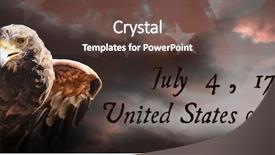  Presentation with independence day - Slide deck enhanced with sunset eagle - independence day against full frame background and a tawny brown colored foreground