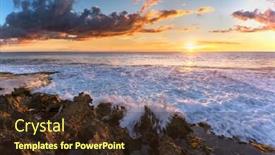  Presentation with hawaii - Presentation design with sunset from ko olina beach park oahu hawaii usa background and a wine colored foreground