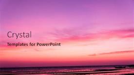  Presentation with glow - Beautiful slides featuring sunset-glow-darkening-heavens backdrop and a coral colored foreground
