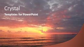  Presentation with malta - Amazing PPT layouts having sunset horizon dusk in malta backdrop and a gray colored foreground