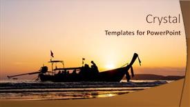  Presentation with krabi - PPT layouts featuring sunset-in-ao-nang-krabi background and a lemonade colored foreground