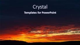  Presentation with sunset - Audience pleasing slides consisting of sunset-in-bile-karpaty-slovakia backdrop and a wine colored foreground