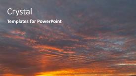  Presentation with sunset - Slides enhanced with sunset-in-bile-karpaty-slovakia background and a gray colored foreground