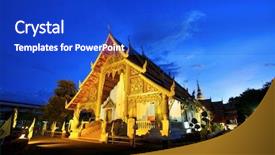  Presentation with chiang mai - Slide deck enhanced with sexy athletic man showing muscular body with dumbbells isolated over white background background and a light gray colored foreground