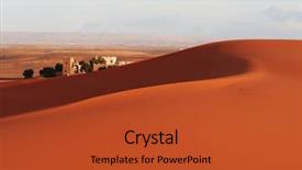  Presentation with desert - Slides consisting of morocco africa - sunset in desert background and a  colored foreground